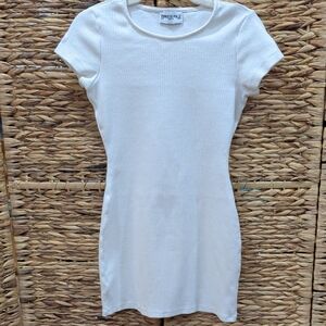 Princess Polly White Bodycon T Shirt Dress Size 6